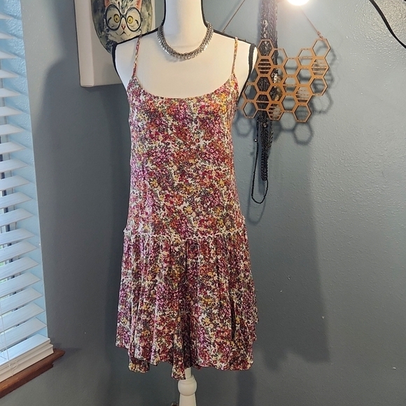Wild Fable Drop Waist Lightweight Floral Dress - Picture 2 of 5